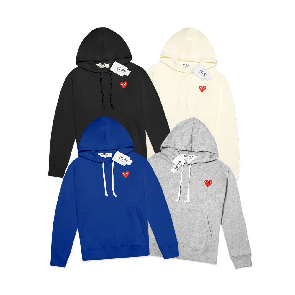 Cdg on sale heart hoodie