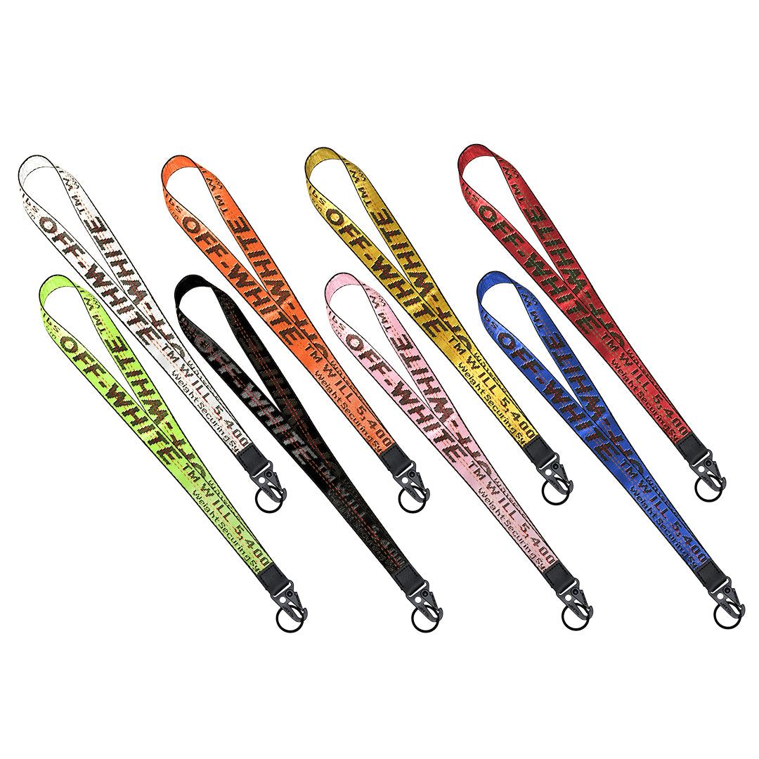 Off white hot sale neck keychain