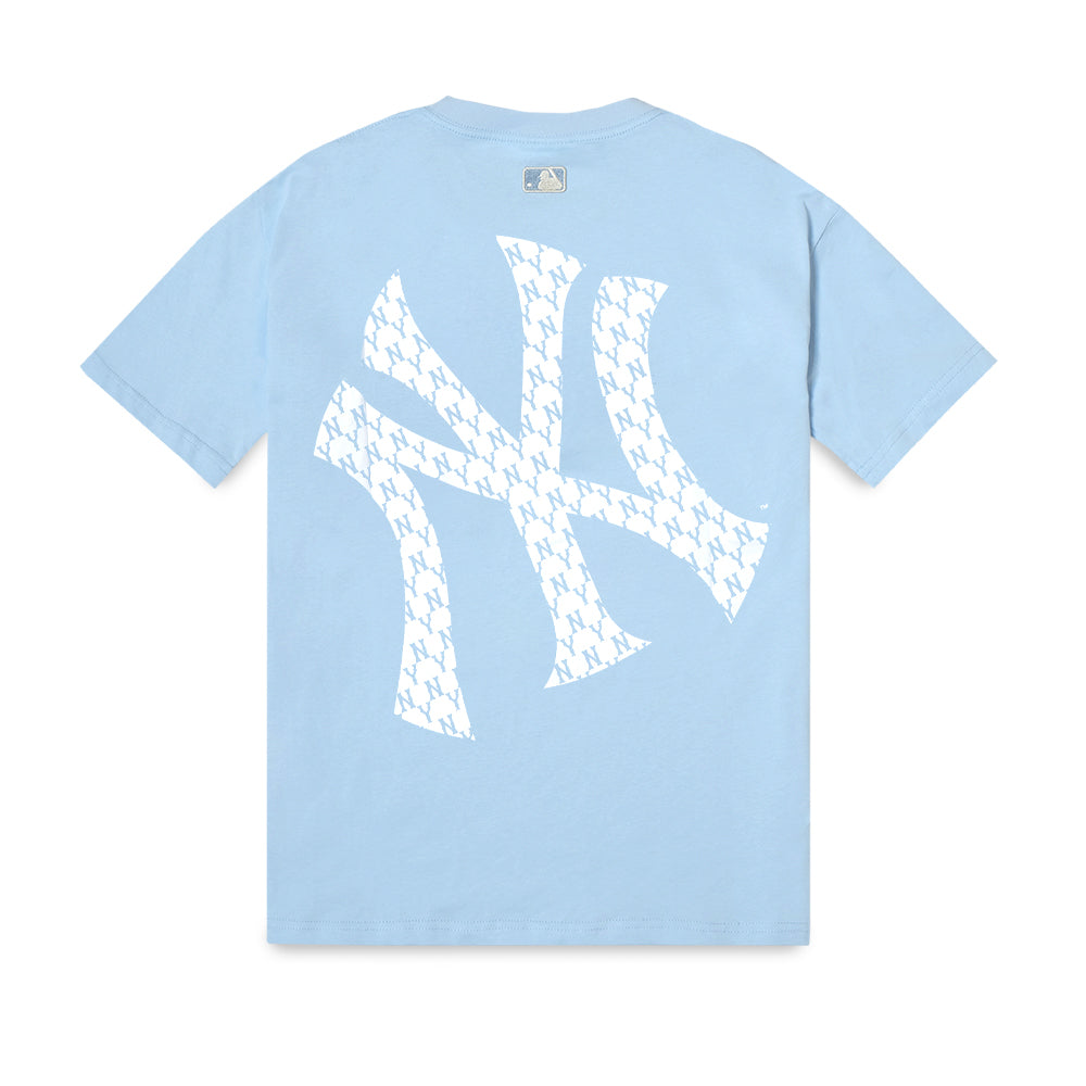 MLB NY Yankees Monogram Mega Logo Tee Blue OF