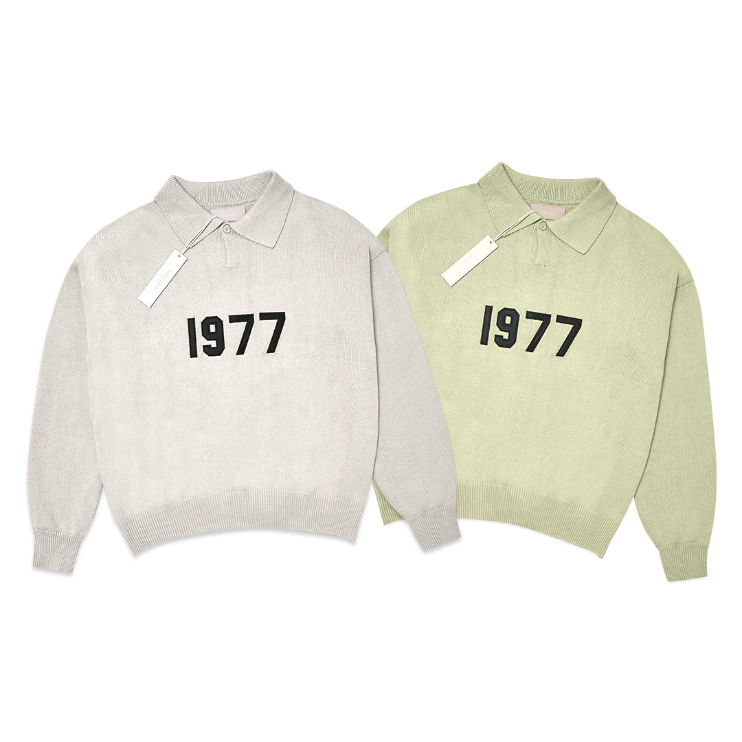 FOG Essentials 1977 Knitted Long Sleeve Polo Sweater – SANGKIL