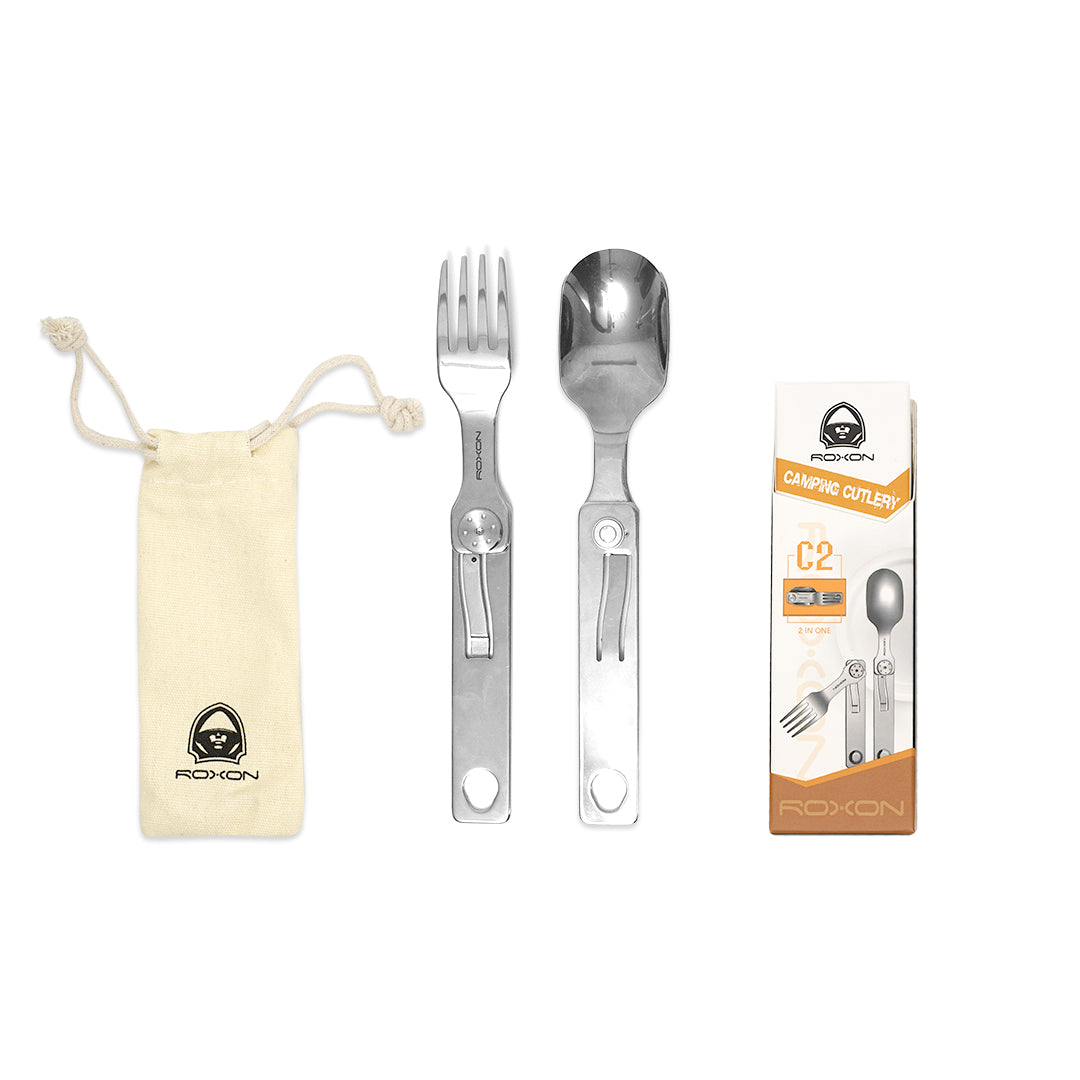 Roxon C2 2-in-1 Camping Cutlery