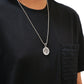 Chrome Hearts Round Angel Medallion Pendant Necklace