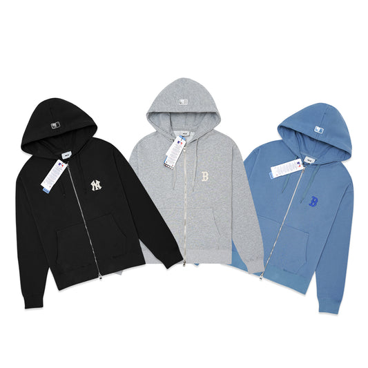 M7B Basic Logo Zip Hoodie