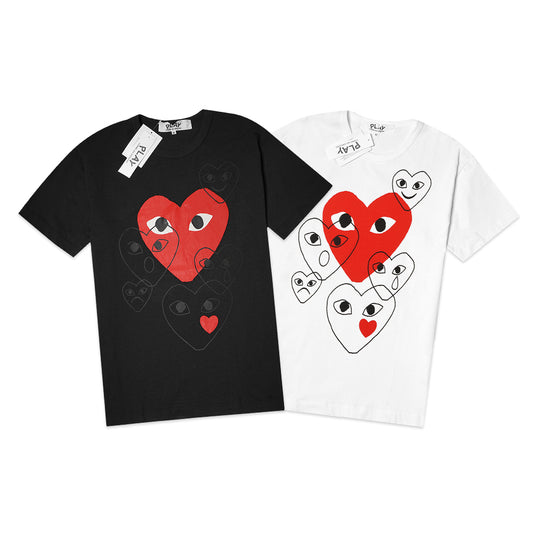 CDG Play Outline Emoji T-Shirt