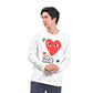 CDG Play Multiple Heart Patches Long Sleeve T-Shirt