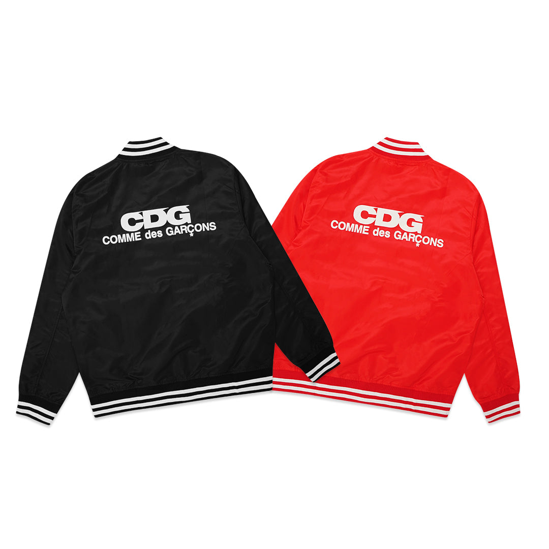 CDG Logo Nylon Varsity Jacket