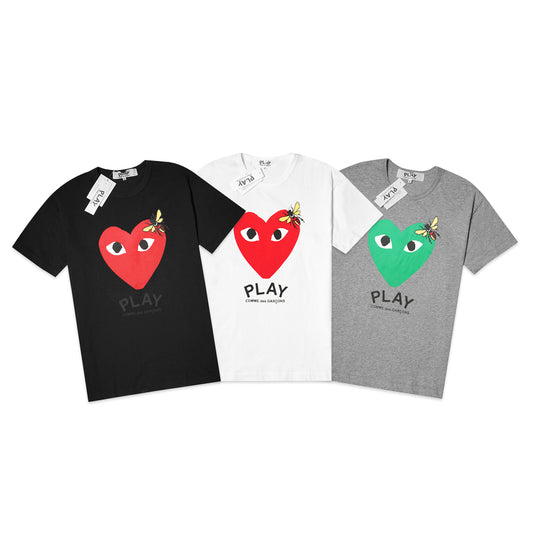 CDG Play Heart and Bee T-Shirt