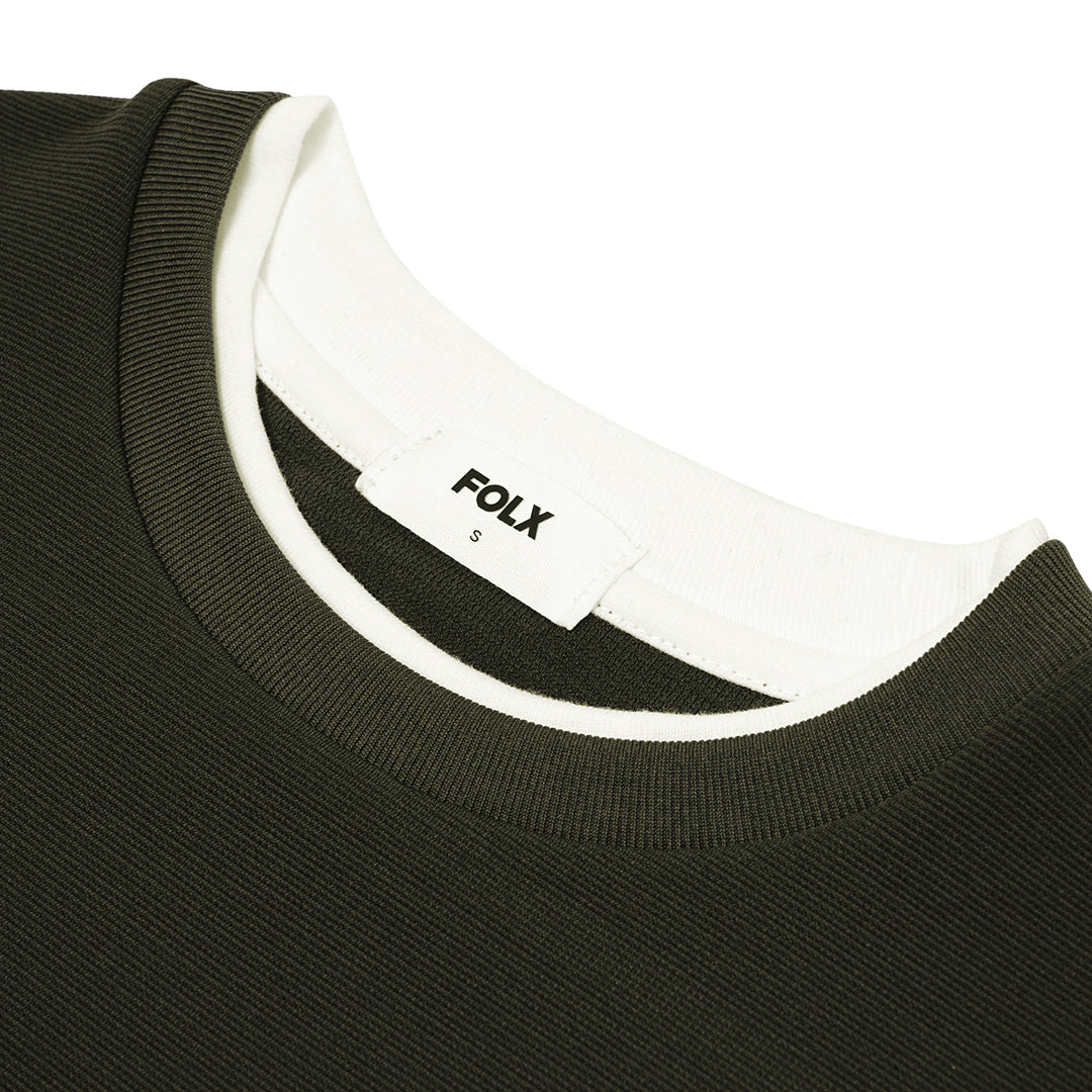 FOLX Faux Layered Long Sleeve T-Shirt