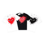 CDG Play Big Heart Splatter T-Shirt