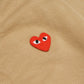 CDG Play Back Big Heart V-Neck Knit Cardigan