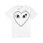 CDG Play Black Emblem Outline T-Shirt