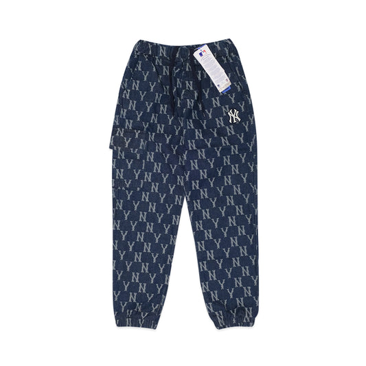 M7B Monogram Denim Cargo Jogger Pants