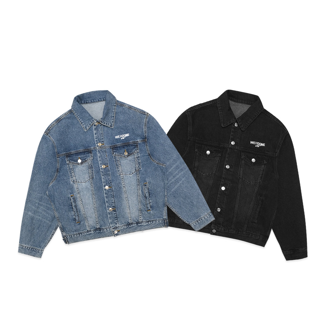 We11done 1506 Printed Trucker Denim Jacket