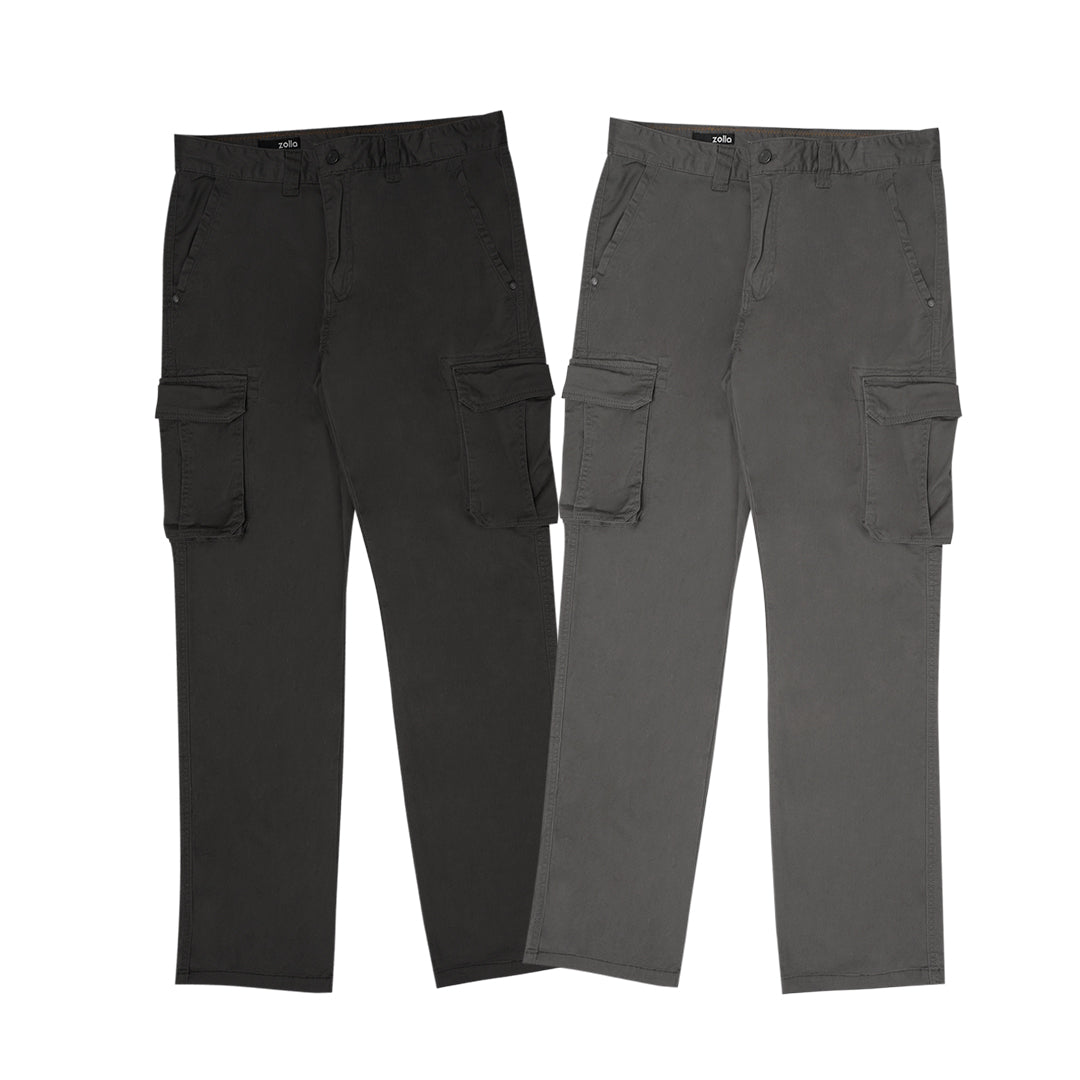 Zolla Basic Chino Long Cargo Pants