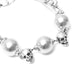 AMQ Pearl-Like Skull Chain Bracelet