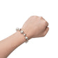 AMQ Pearl-Like Skull Chain Bracelet