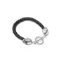 AMQ Skull Leather Bracelet