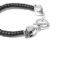 AMQ Skull Leather Bracelet