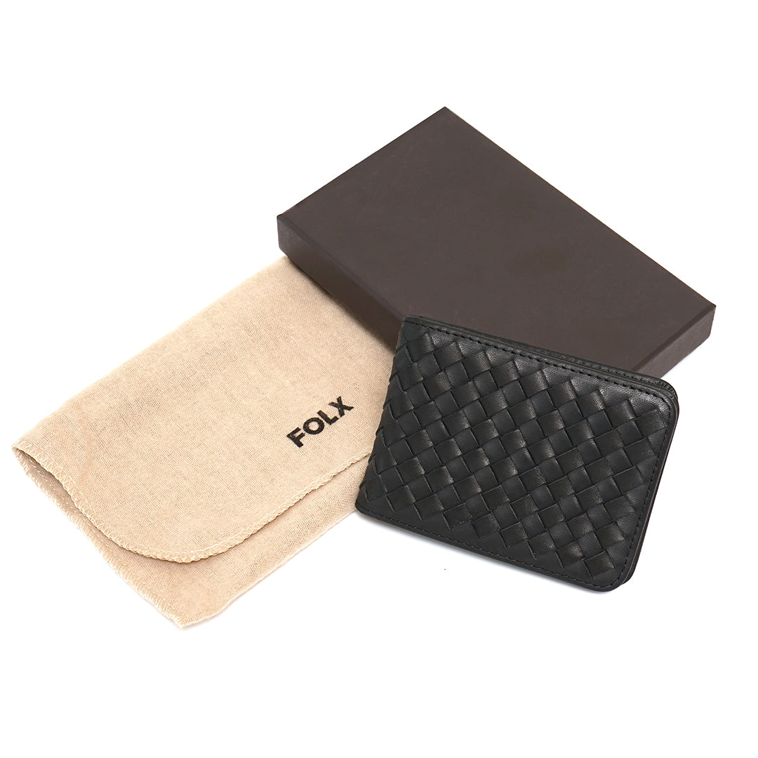 FOLX Intrecciato ID Windows Card Wallet