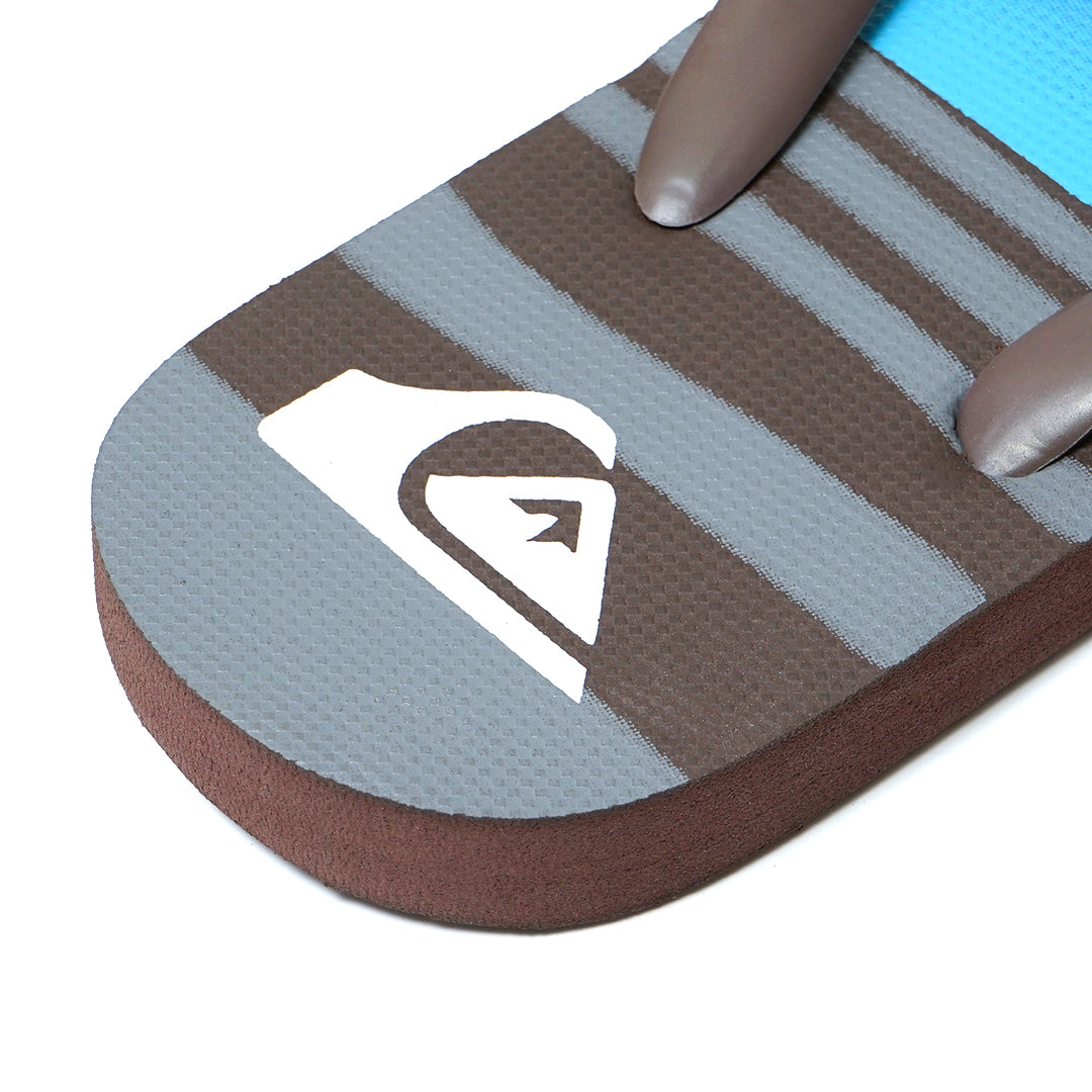 QKSV Blue Sky Grey Pattern Flip Flops