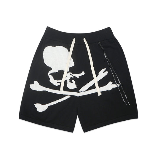 Mastermind Japan Skull Logo Knit Shorts