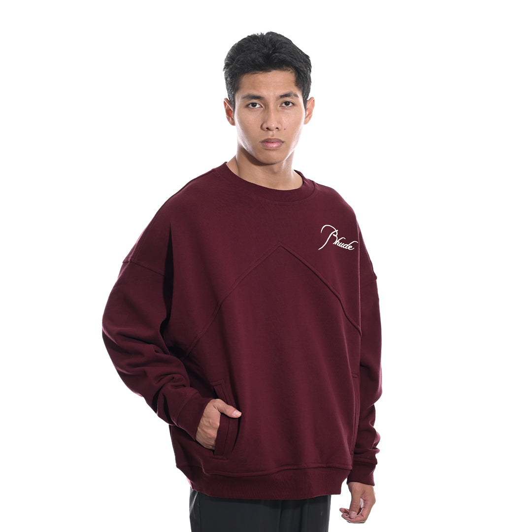 Rhude Logo Signature Panelled Sweatshirt