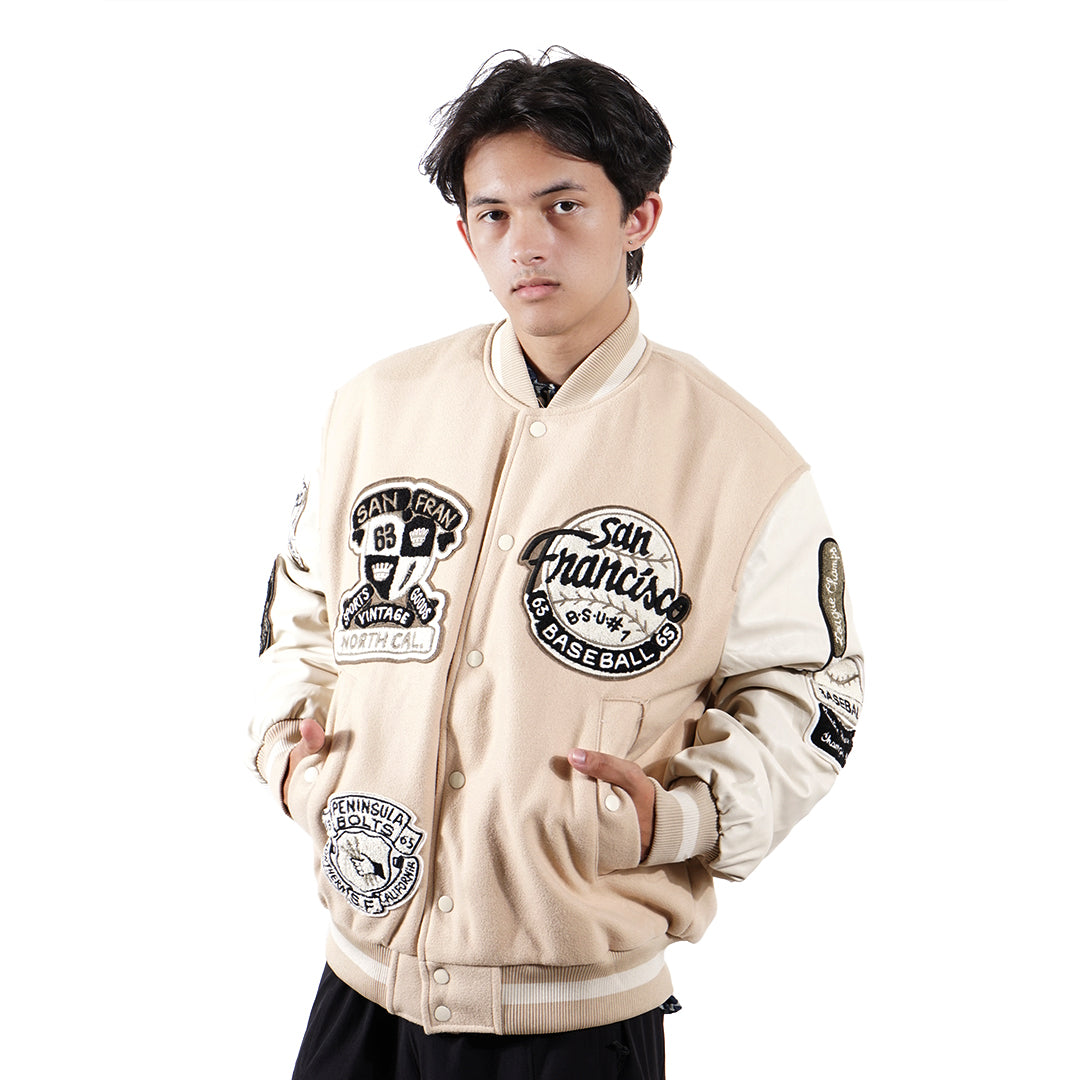 H&M Loose Fit Padded Baseball Jacket