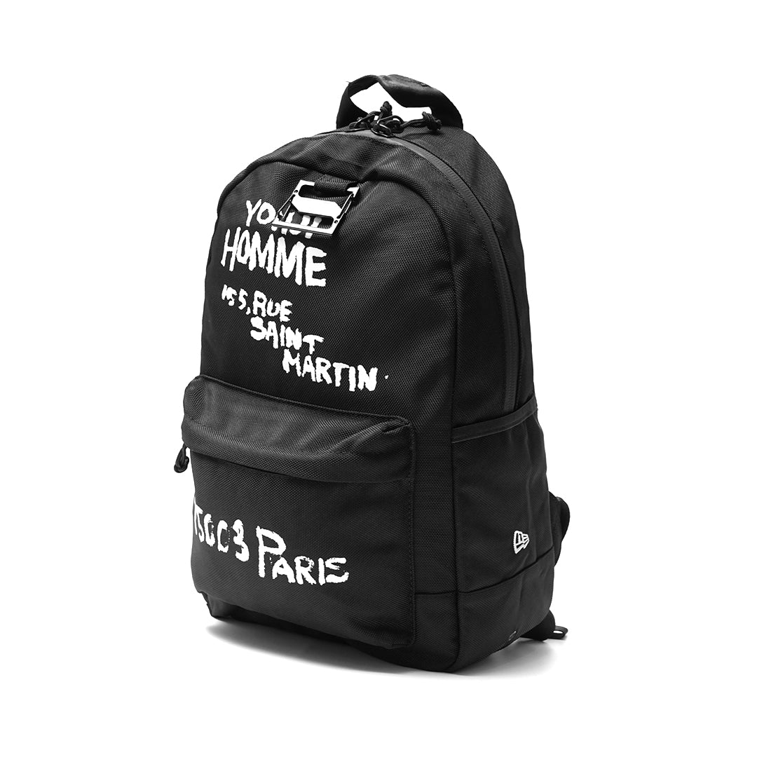 Yohji Yamamoto Pour Homme X NE White Text Backpack