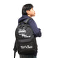 Yohji Yamamoto Pour Homme X NE White Text Backpack