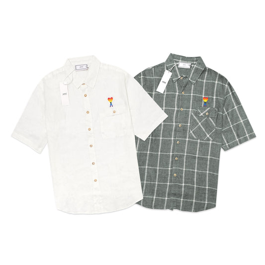 4M1 Rainbow Logo Short Sleeve Shirt