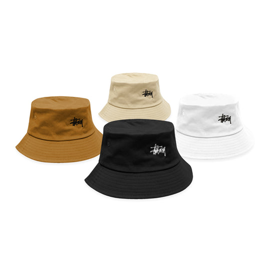 Stussy Embroidery Logo Bucket Hat