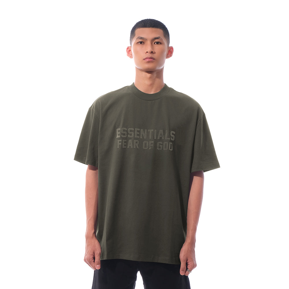 FOG Essentials Big Solid Velvet Text T-Shirt