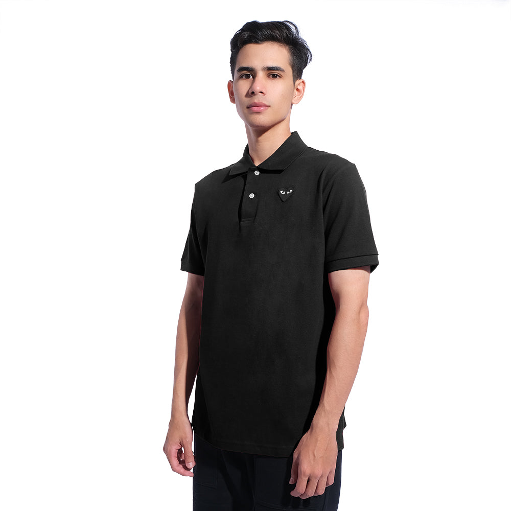 Cdg black polo best sale