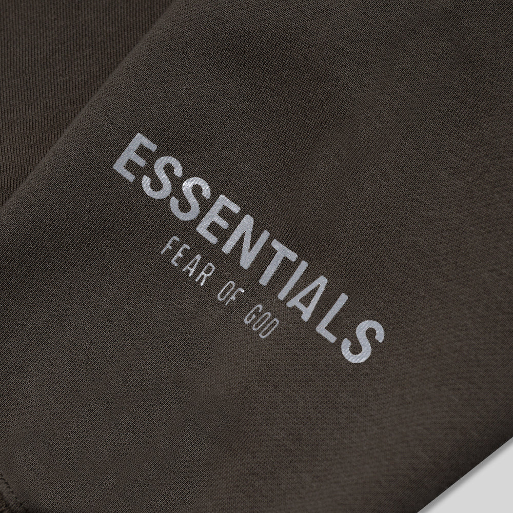 FOG Essentials Black Text Hoodie