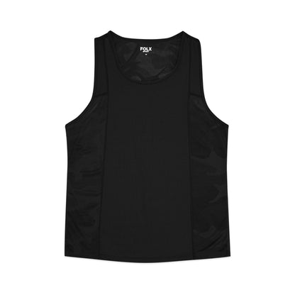 FOLX Patterned Mesh Sleeveless T-Shirt