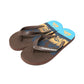 QKSV Sunset Beach Graphic Flip Flops