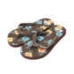 QKSV Flower Pattern Flip Flops