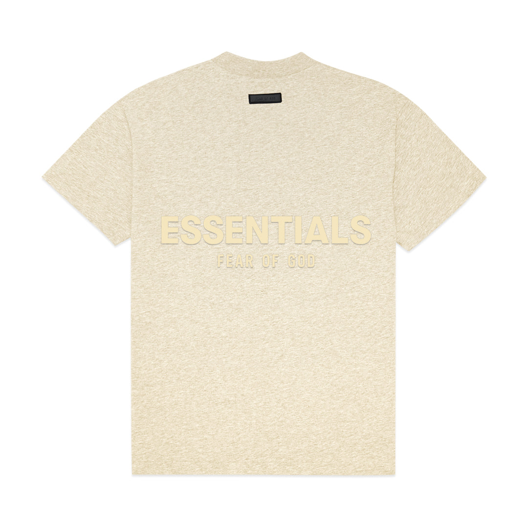 FOG Essentials Back Cream Rubber Text T-Shirt