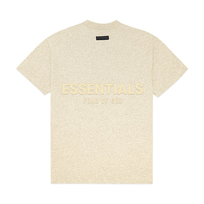 FOG Essentials Back Cream Rubber Text T-Shirt