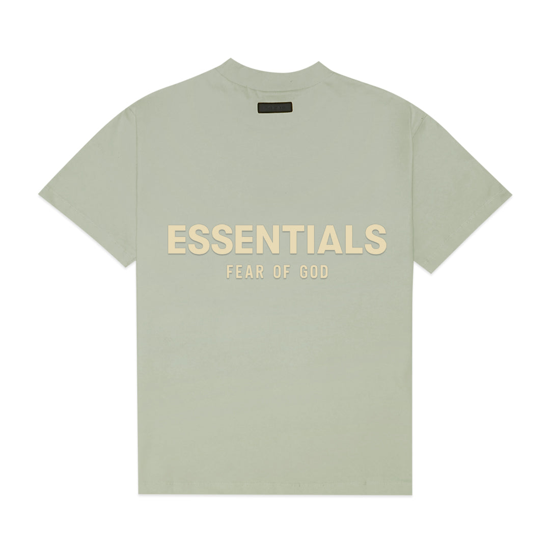 FOG Essentials Back Cream Rubber Text T-Shirt