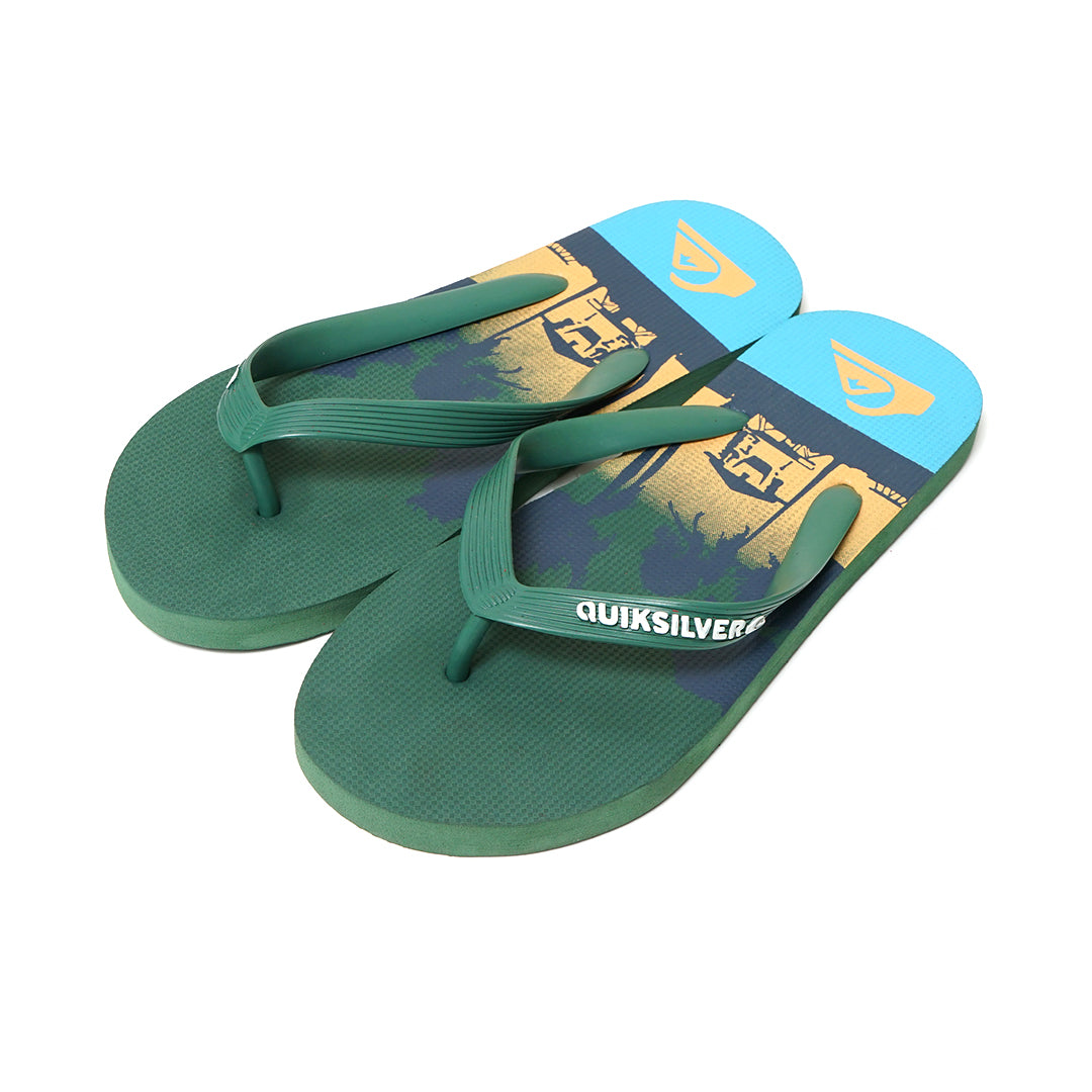 QKSV Sunset Beach Graphic Flip Flops