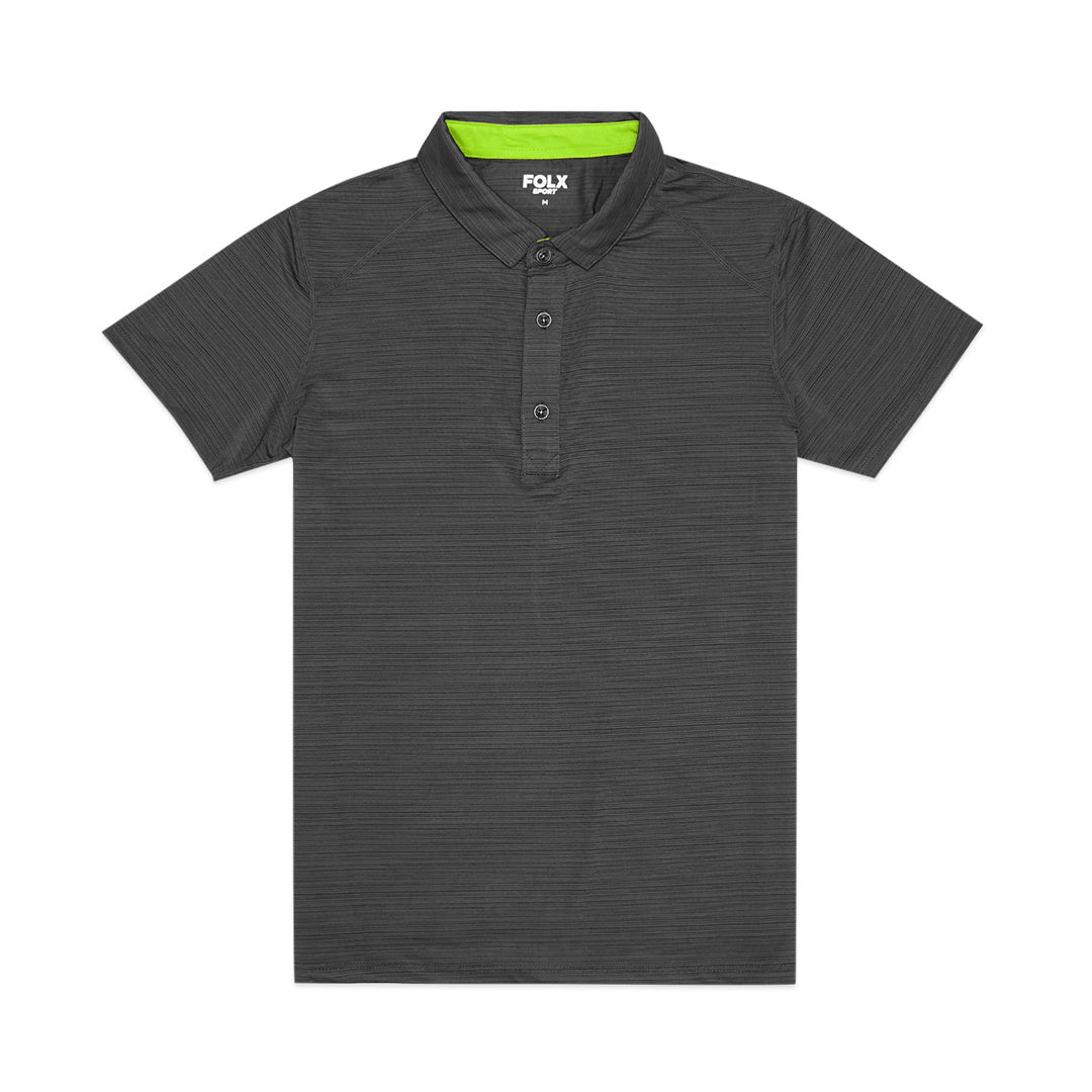 FOLX Contasting Collar Sporty Polo Shirt