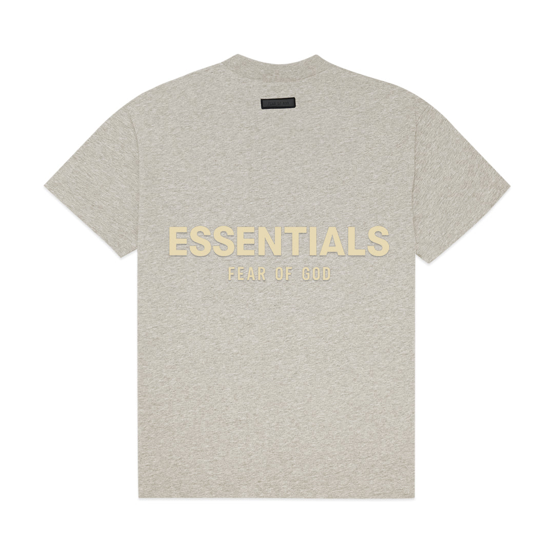 FOG Essentials Back Cream Rubber Text T-Shirt