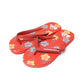 QKSV Flower Pattern Flip Flops