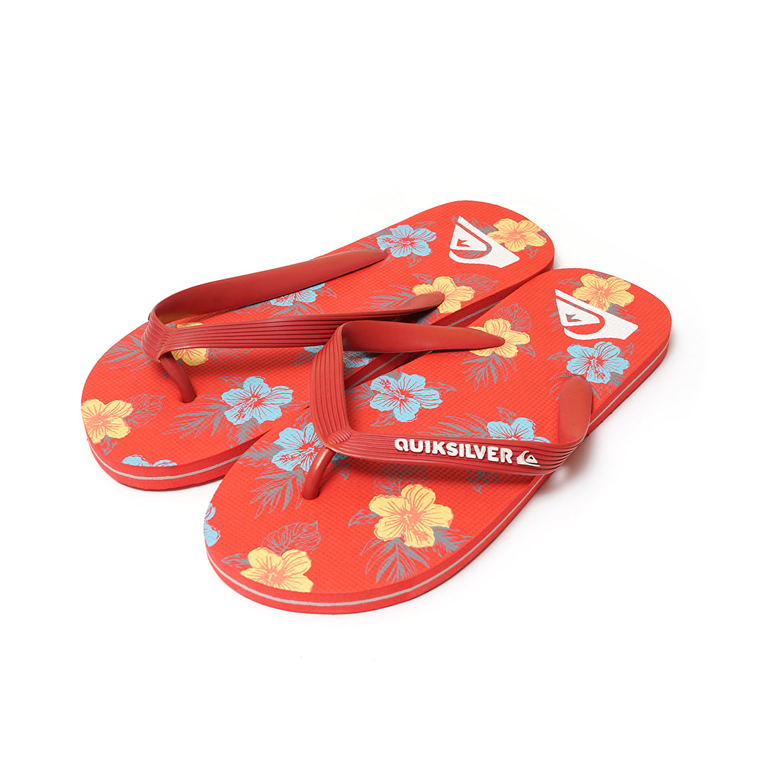 QKSV Flower Pattern Flip Flops