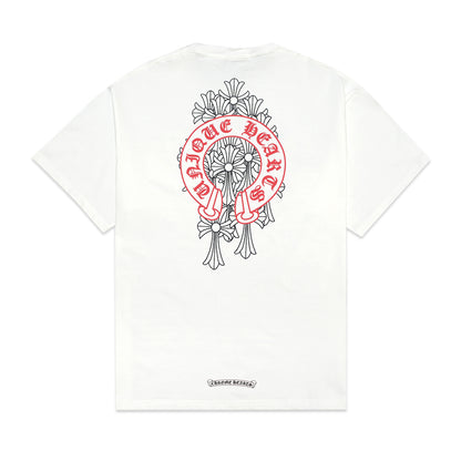 Chrome Hearts Red Horseshoe T-Shirt