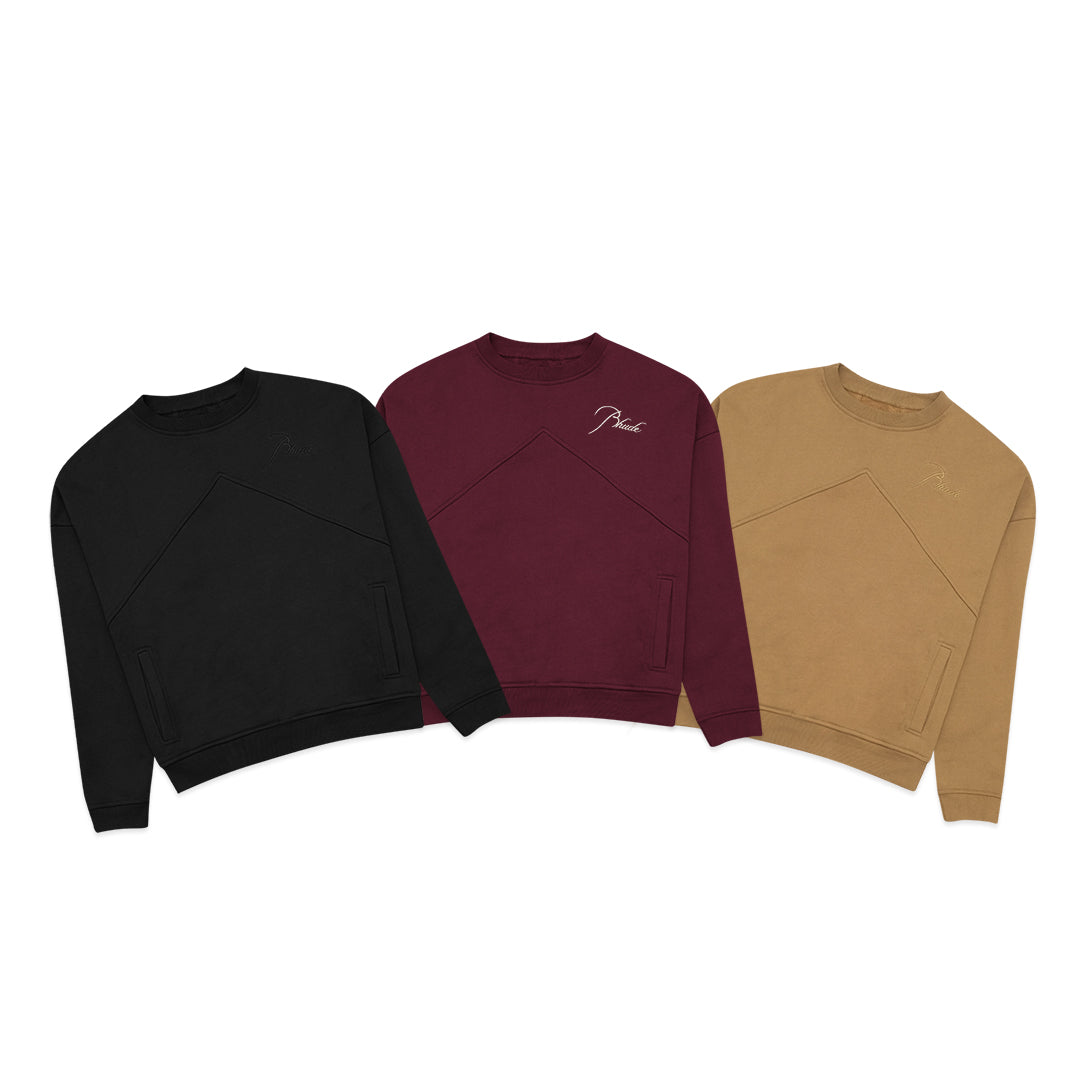 Rhude Logo Signature Panelled Sweatshirt