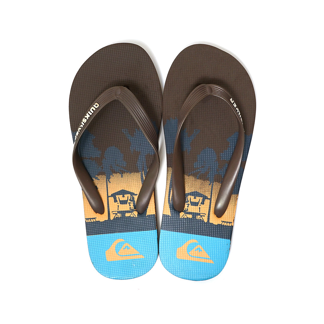 QKSV Sunset Beach Graphic Flip Flops