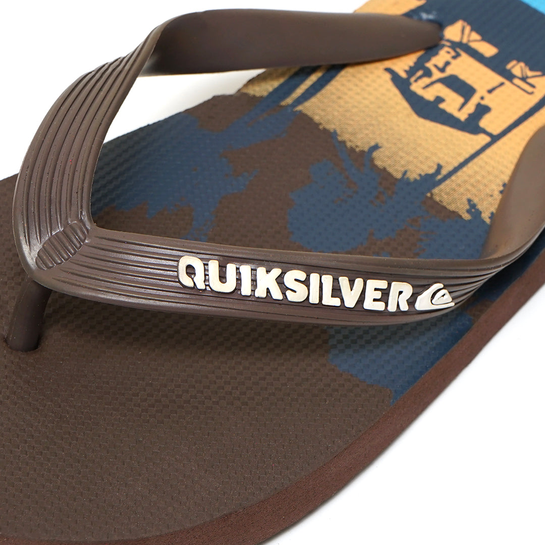 QKSV Sunset Beach Graphic Flip Flops