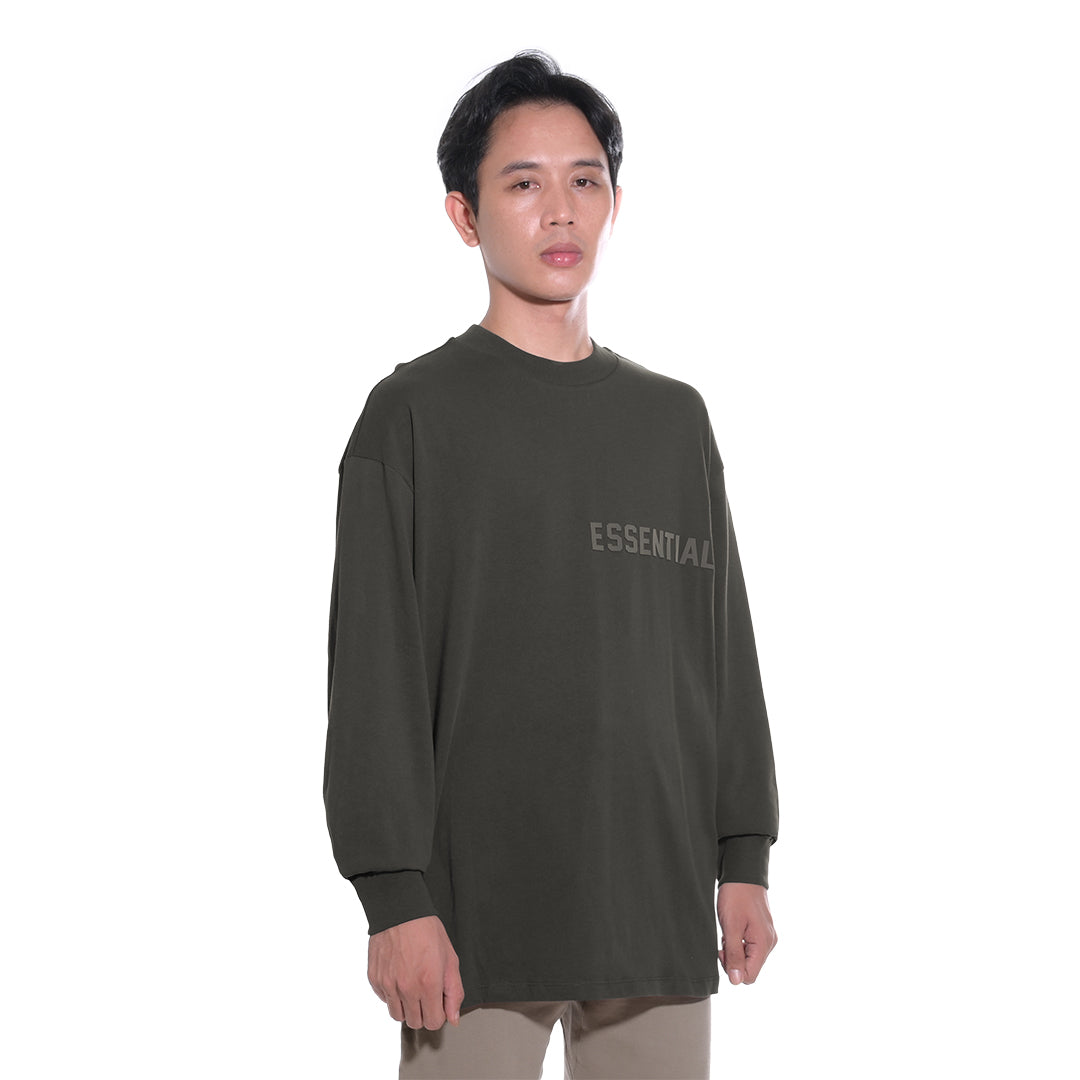 FOG Essentials Chest Solid Rubber Text Long Sleeve T-Shirt – SANGKIL